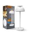 Lampe de bureau LED rechargeable avec bruit blanc - RGB+W, blanc neutre, portable