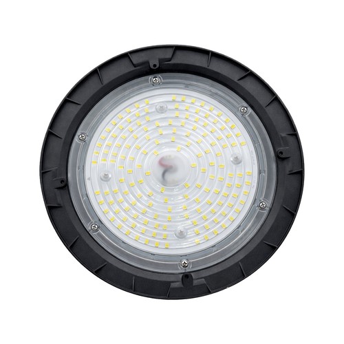 220x135mm Plateo 4 High Bay 100W - blanc neutre 230V 90° IP65 IK09 noir, avec réglage de puissance 0-10V