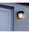 Borne de jardin solaire Solara Rustica 1W - 2700K, 50cm, IP44, noir