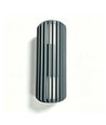 Applique murale haut/bas FYRON Duo, Gris - E27, IP54, extérieur