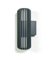 Applique murale haut/bas FYRON Duo, Gris - E27, IP54, extérieur