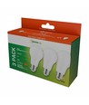 Pack de 3 ampoules LED E27 9W - Blanc chaud