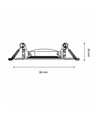 Downlight MR16 ou GU10 - Sans source lumineuse ni douille, noir, Trou: Ø7,5 cm