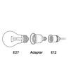Adaptateur E12 vers E27