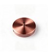 Pavillon en cuivre rouge - Ø12cm, hauteur 2,5cm, 1 trou, rosace de plafond