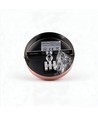 Pavillon en cuivre rouge - Ø12cm, hauteur 2,5cm, 1 trou, rosace de plafond