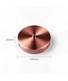 Pavillon en cuivre rouge - Ø12cm, hauteur 2,5cm, 1 trou, rosace de plafond