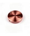 Pavillon cuivre rouge - Ø12cm, hauteur 2,5cm, 2 trous, rosace de plafond