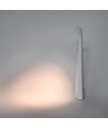 Lampe de table LED rechargeable int/ext - Blanc, 40cm, dimmable 3 niveaux, IP44