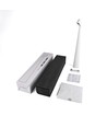 Lampe de table LED rechargeable - Blanc, intérieur/extérieur, dimmable 3 niveaux, IP44, 40 cm