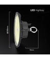High Bay LED V-Tac 200W, 155lm/W - IP65, 4000K, Garantie 5 ans
