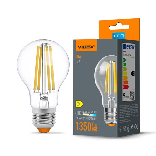 Ampoule LED à filament E27 10W - A60, blanc neutre