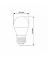 Ampoule LED E27 6W - G45, blanc neutre