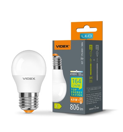 Ampoule LED E27 4,9W G45 - Blanc neutre