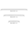 Réglette LED 120cm 36W - CCT, luminaire complet