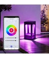 Borne LED 60cm RGB+CCT - Noir, 8W, IP65, compatible Zigbee Hue