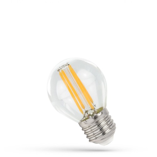 Ampoule LED E27 5,5W filament - G45, angle 300°