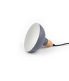 Suspension BIRK Bleu Ø24cm - Douille E27, câble 2m, métal / bois