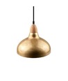 Suspension BIRK Laiton Ø19cm - Douille E27, câble 2m, métal / bois