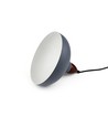 Suspension BIRK Gris Ø19cm - Douille E27, câble 2m, métal / bois