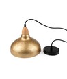 Suspension BIRK Laiton Ø24cm - Douille E27, câble 2m, métal / bois