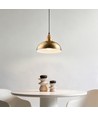 Suspension BIRK Laiton Ø24cm - Douille E27, câble 2m, métal / bois