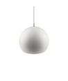 Suspension blanche Ø20cm - Douille E27, câble 2m, métal
