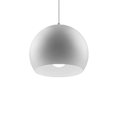 GLOBE Suspension Blanche Ø20cm - Douille E27, câble 2m, métal