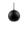 Suspension Noire Ø20cm - Douille E27, câble 2m, métal