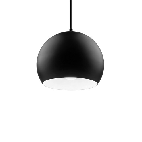 GLOBE Suspension Noire Ø20cm - Douille E27, câble 2m, métal