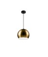 Suspension laiton Ø20cm - Douille E27, câble 2m, métal