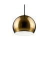 Suspension laiton Ø20cm - Douille E27, câble 2m, métal