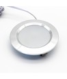 3x Spot meuble Reco68 dimmable, Acier brossé - Choisissez alimentation RF/WiFi/Zigbee (télécommande incl.)