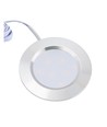 3x Spot meuble Reco68 dimmable, Acier brossé - Choisissez alimentation RF/WiFi/Zigbee (télécommande incl.)