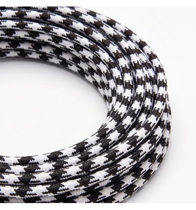Câble textile 5m 2x0,75 mm² - 230V, noir