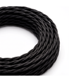 Câble textile 5m 2x0,75 mm² - 230V, noir