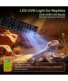 Lampe terrarium 80-100cm UVA/UVB - 18,4W, pour reptiles etc.