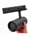 Kit rail 3 phases ProCCT - 1m, noir, 3 spots, source lumineuse incl.