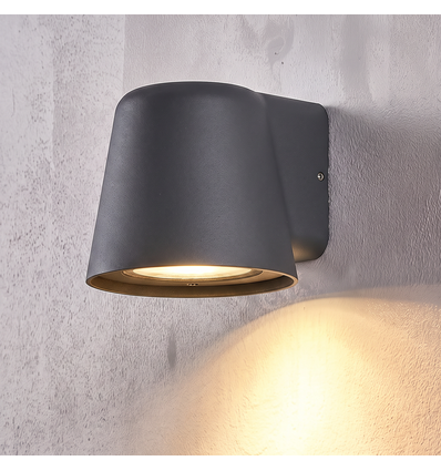 Applique murale Avero GU10 - Gris, IP65, intérieur/extérieur, sans source lumineuse
