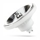 Spot LED 10W GU10 AR111 - angle 20°, 5 ans de garantie, blanc