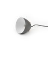Suspension grise Ø16cm - Douille E27, câble 2m, métal / bois