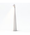 Lampe de table LED rechargeable - Blanc, intérieur/extérieur, dimmable 3 niveaux, IP44, 40 cm