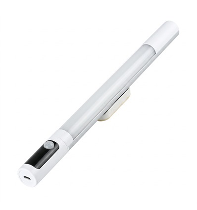 Éclairage de placard rechargeable - 38cm, blanc, capteur PIR, CCT, écran LCD