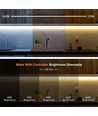 Ruban LED CCT 5m 9W/m RA95 - 24V DC, 400 LED/m, largeur 8mm, câble 2m