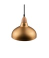 Suspension BIRK Laiton Brossé Ø24cm - Douille E27, câble 2m, Aluminium