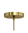 Suspension cylindre MALM E14 or - câble 2m, avec rosace, sans source lumineuse