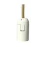 Suspension cylindre MALM E14 or - câble 2m, avec rosace, sans source lumineuse
