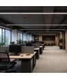 Luminaire Bureau 150cm, Watt & CCT réglables - 3 couleurs, 30W/40W/50W, UGR19, Garantie 5 ans
