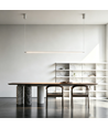 86cm suspension table à manger dimmable - Blanche, 11W LED, câbles inclus