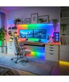 Kit Neon Flex RGB digital 5m 1W/m - USB 5V, 30 LED/m, IP54, avec télécommande